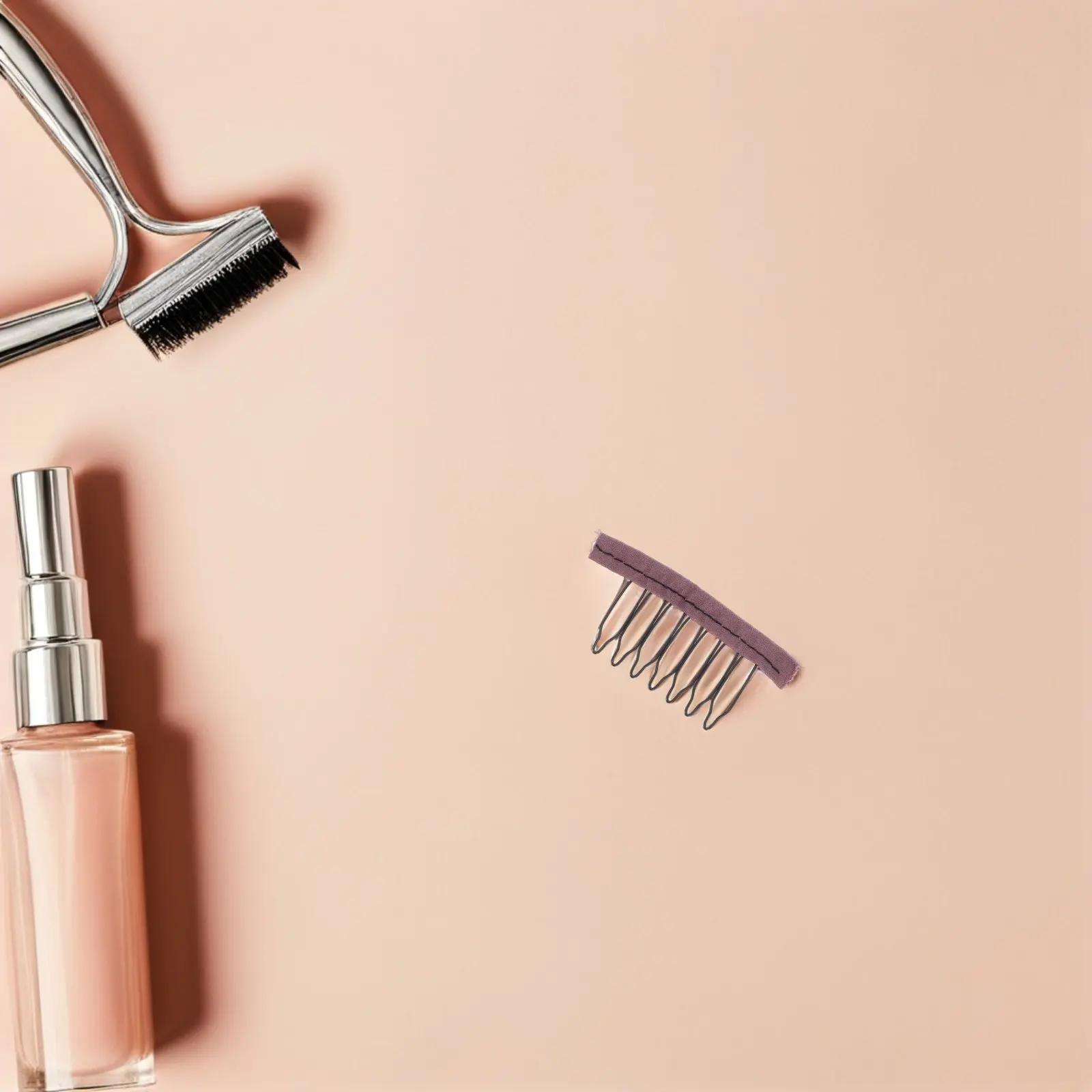

20Pcs Clip Comb 7-Teeth Metal Snap Clips Secure Hold for Hair Extensions Wigs Caps Styling Hairpieces Seamless Invisible
