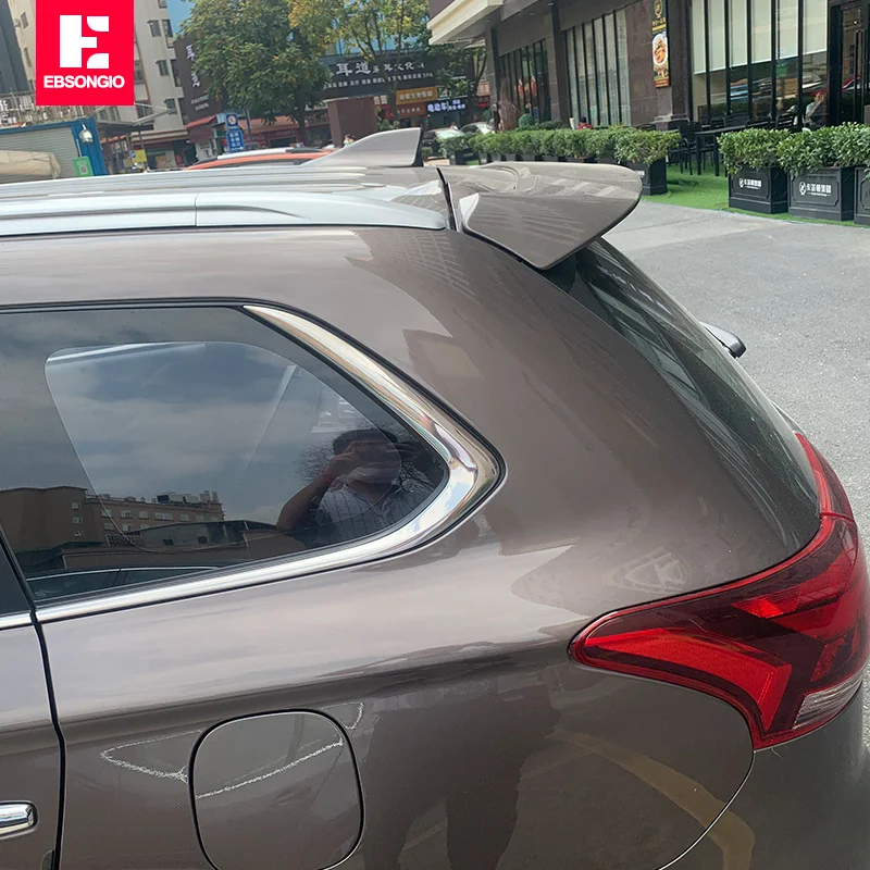High Quality ABS Plastic Unpainted Color Rear Roof Spoiler Tail Trunk Boot Lip Wing For Mitsubishi Outlander 2013-2020