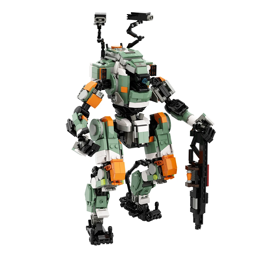 Gobricks MOC Titanfall Robot Bricks Vanguard-class Titan From Titanfall 2 Building Blocks Creative Expert Mecha Game Toys Gifts