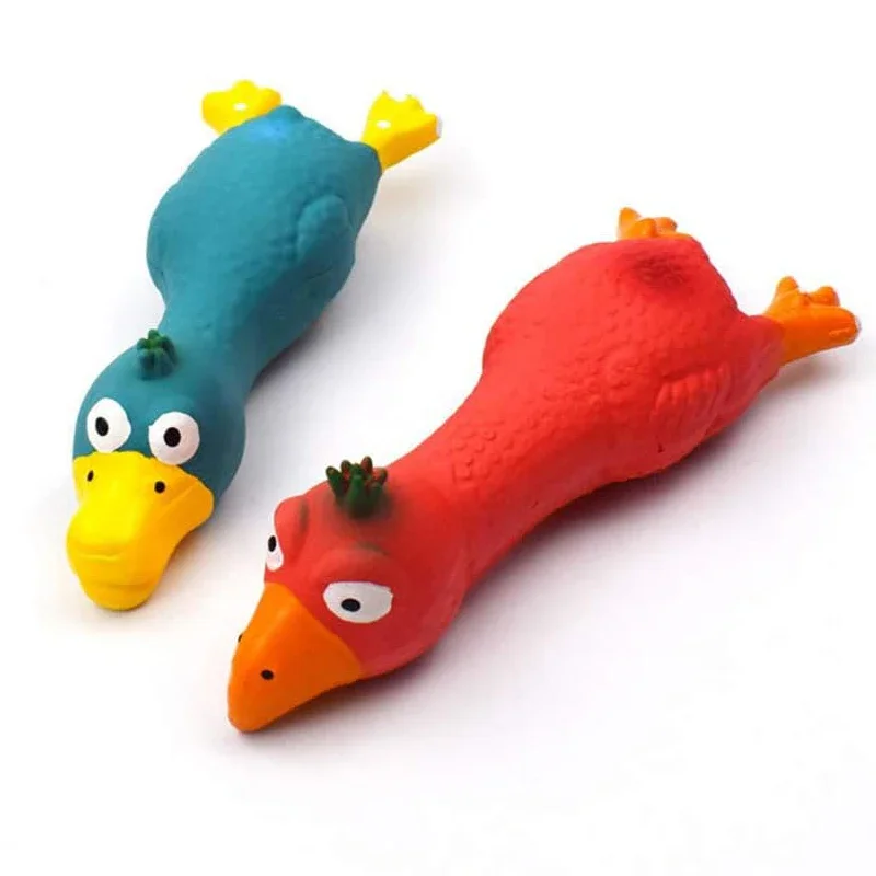 Dog Squeaky Toys Tiny Tots Chicken Dog Chew Toy Natural 6.6\