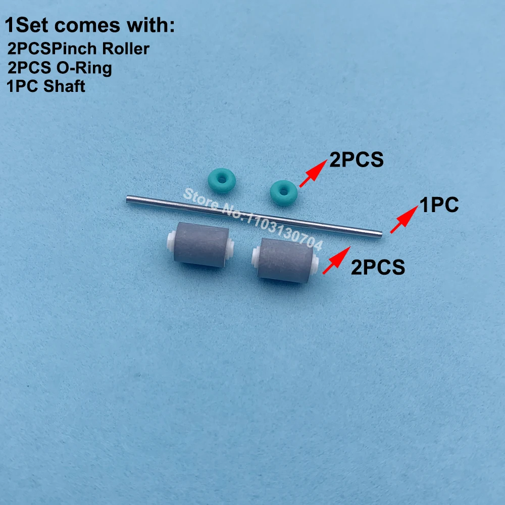 5Sets Mimaki Paper Pressure Pinch Roller Shaft O-ring Set SPA-0247 Rubber Wheel Assy for Mimaki JV300 JV150 JV33 JV34 JV22 JV4