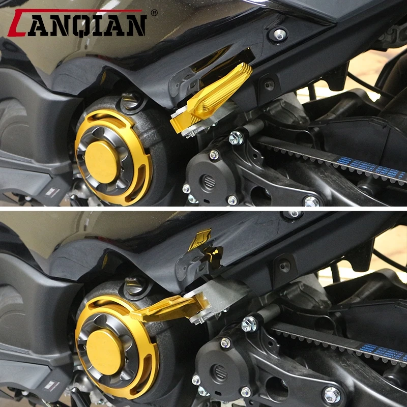 CNC Passenger Footrests For For YAMAHA NMAX 155 NMAX125 N-MAX 155 N-MAX155 2015-2022 2023 2024 Motorcycle Rear Foot Pegs Rests