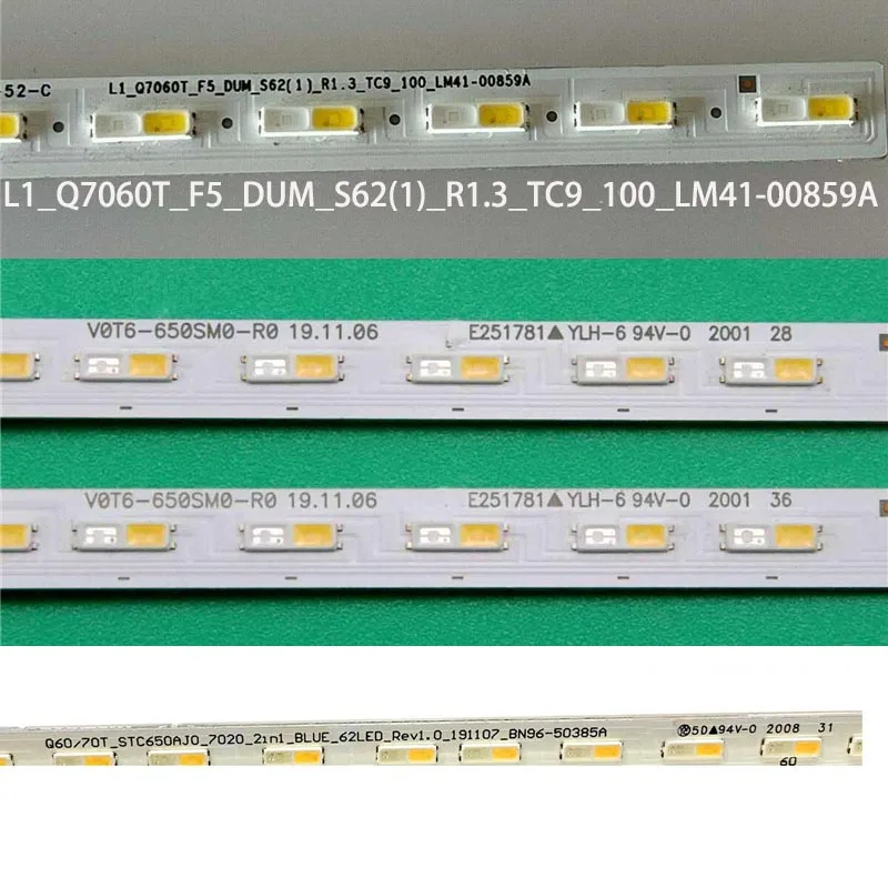 LED Backlight Strips For Samsung QE65Q77TCT QN65Q60TAF QN65Q70TAF Bars V0T6-650SM0-R0 Y18 NU7K 65\