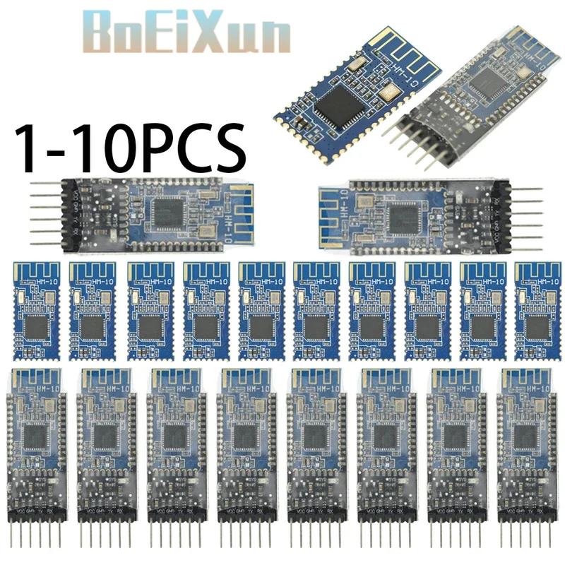 1-10PCS HM-10 BLE 4.0  Module for Arduino IOS CC2540 CC2541 BLE Serial Wireless Module Compatible HM-11