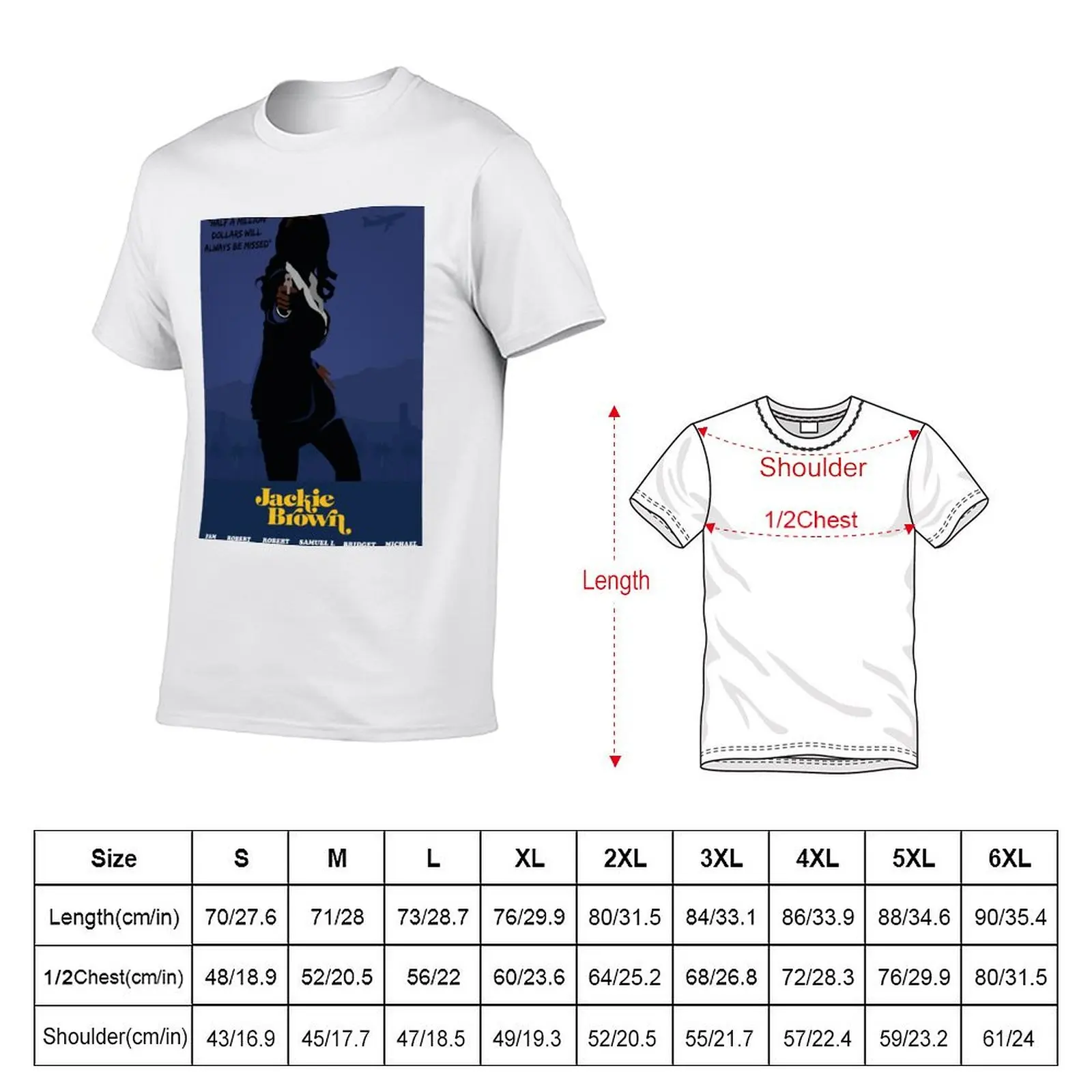 Jackie Brown Original Connecting Poster T-Shirt korean fashion anime shirt mens graphic t-shirts hip hop