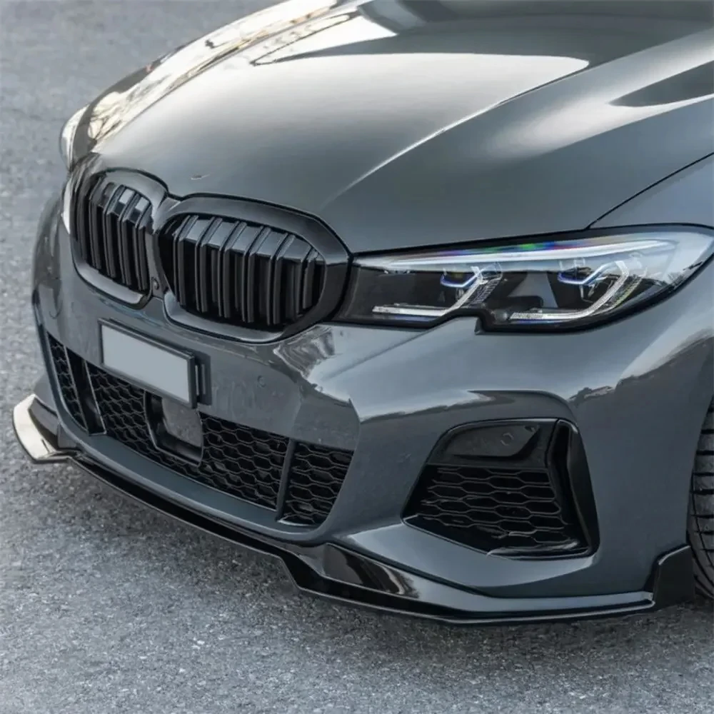 Vordere Stoßstangen splitter lippe für bmw g20 g21 320i 320d 330i m340i m340d 2014-2016 pre-lci mpack spoiler diffusor unterer Stoßstangen schutz – Detail 2