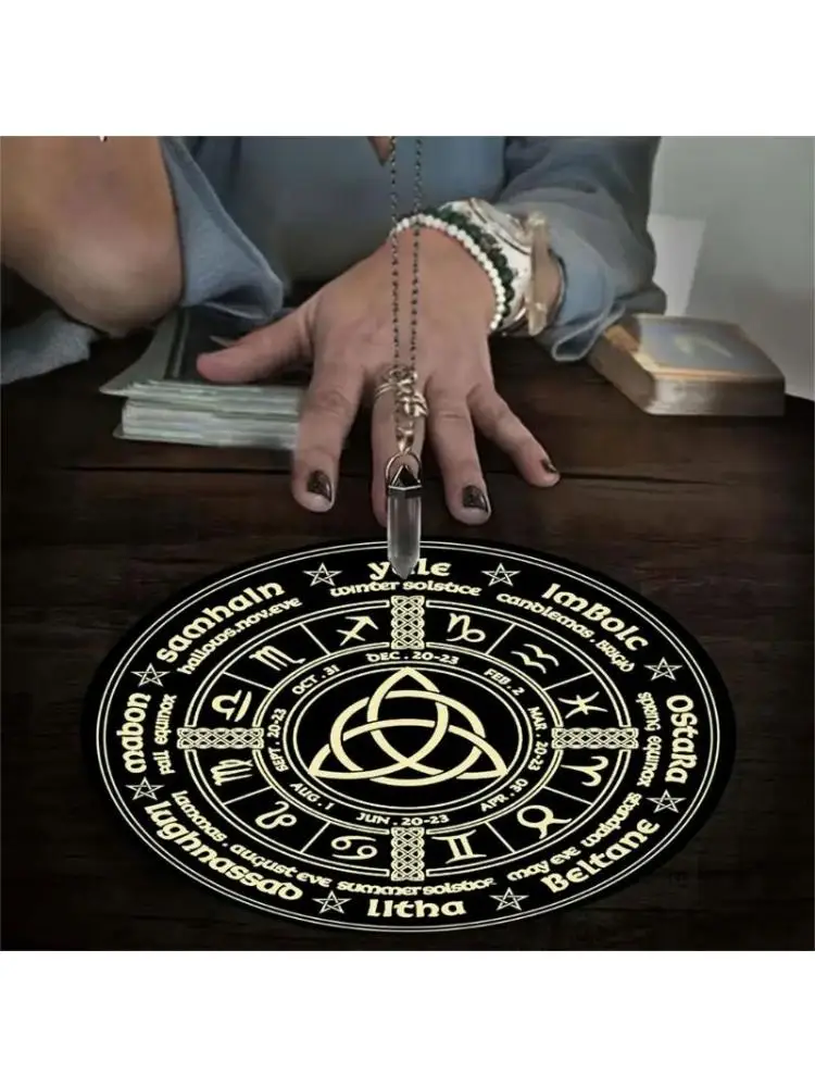 

Dowsing Divinations Mat Mouse Pad Constellations Rubber Tablecloth Desk Decoration Tarots Card Pad for Party Board Game