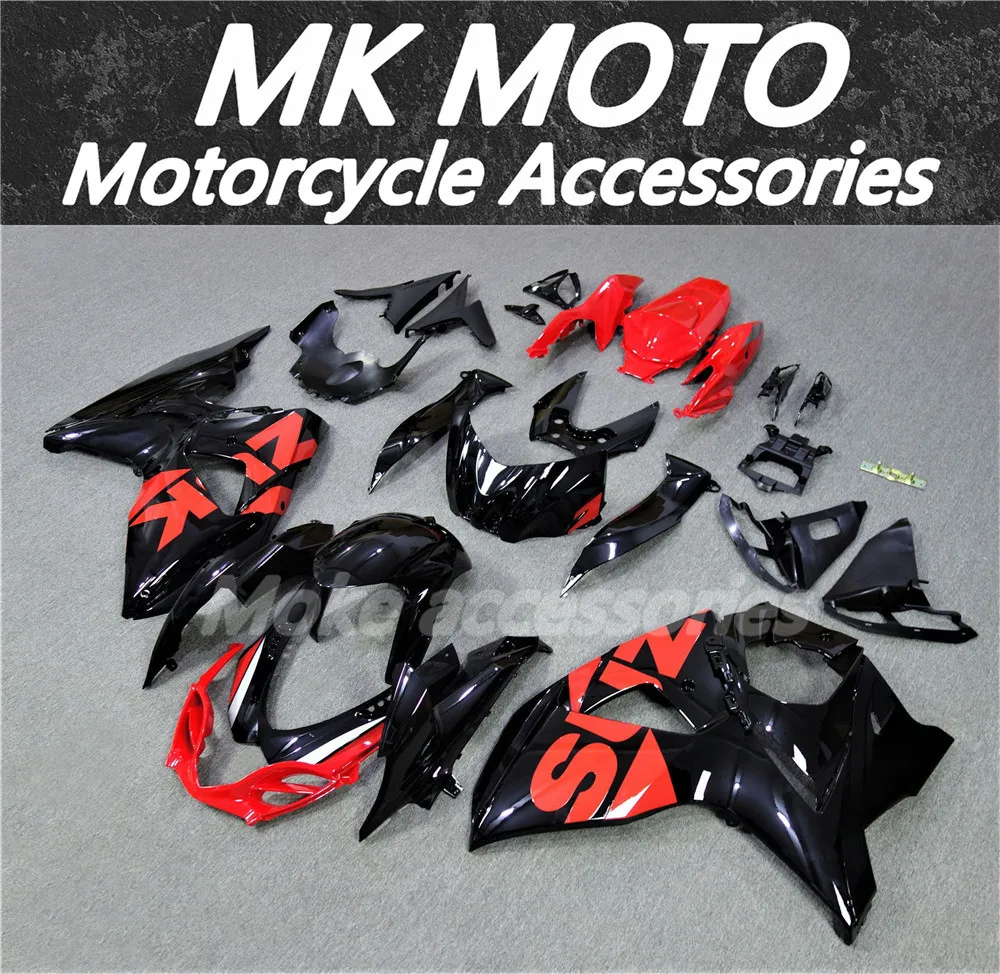 مجموعة انسيابية للدراجات النارية من Moke Moto مناسبة لـ Gsxr1000 2009 2010 2011 2012 2013 2014 2015 2016 مجموعة هيكل السيارة جديدة باللون الأحمر والأزرق