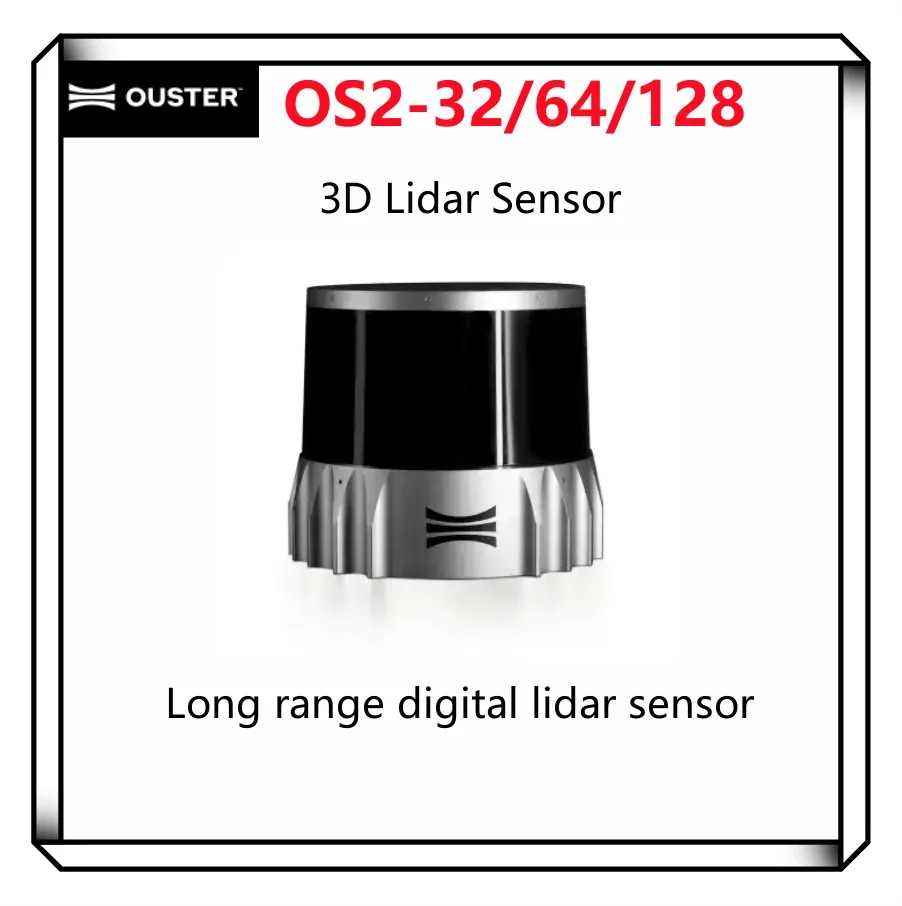 REV7 OUSTER OS2 32 64 128 channels 3D lidar sensor Long range digital lidar sensor