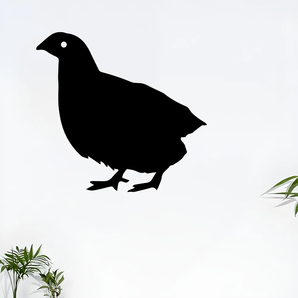 CIFBUY Vivid Partridge Metal Wall Art, Rustic Bird Silhouette & Weather-Resistant Decor for Garden & Living Room Home