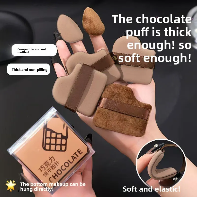 Mini fond de teint bouffant pour les doigts, petit coussin d'air, éponge en poudre, correcteur pour le visage, BB crème, applicateur cosmétique, outils de maquillage, 6 pièces/boîte