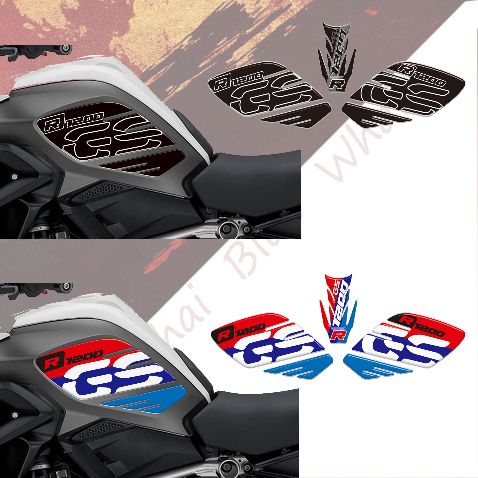 

Motorcycle Stickers of 3D Gel Resin Stickers For BMW R1200 GS from 2017 New Motorcycle Accessories Badge Logo Decoration Sticker