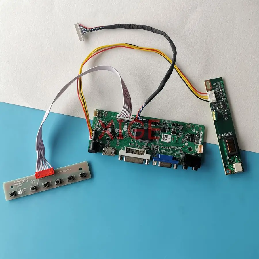

LCD Screen Drive Controller Board Fit HSD121PX12 LP121X05 LP121X1 LP121X04 1-CCFL 1024*768 20 Pin LVDS 1024x768 HDMI+DVI+VGA Kit