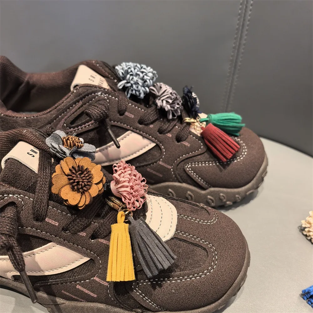 Maillard Quaste Anhänger Schuh Charms Leder Blume Schnürsenkel Schnalle Sport Schuh Dekoration Zubehör – Detail 13