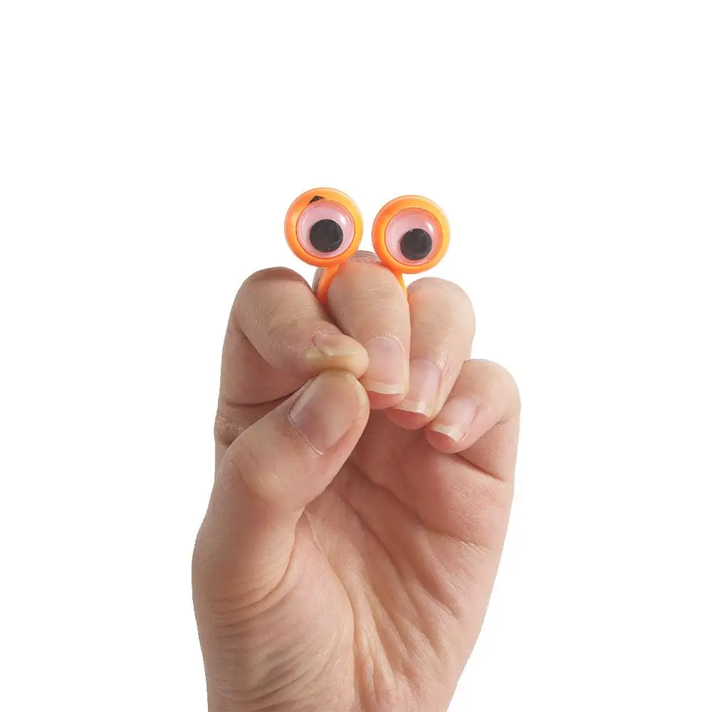 Favors  Gift Plastic Rings Active Eye Ring Anti-stress  Finger Cool  Eye Finger Puppets Eyes Ring Wiggle Eyes