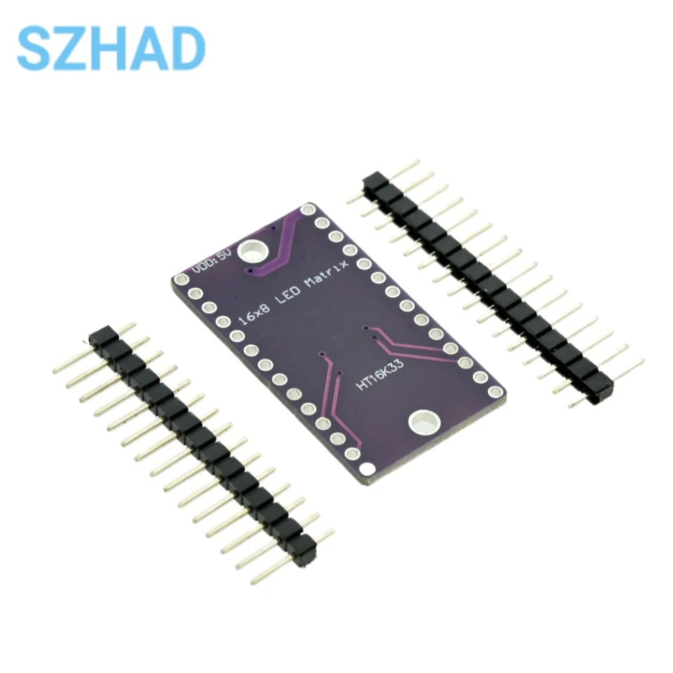 HT16K33 Módulo de controle de matriz de pontos LED, ferramenta de desenvolvimento de interface de tubo digital