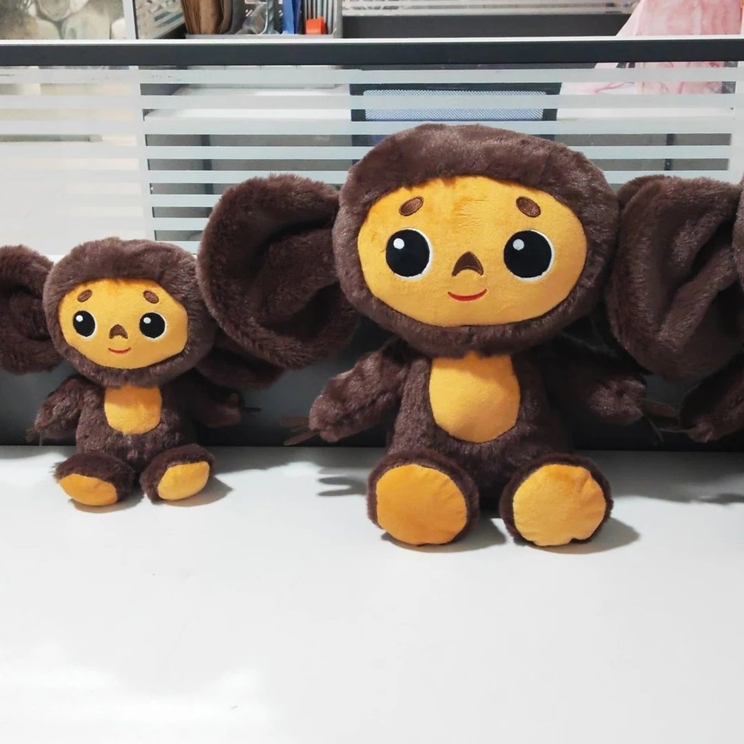 

20/30cm Cheburashka Plush Toy Big Eyes Monkey Plushie Doll Russia Anime Stuffed Animal Soft Sleeping Pillow Kids Appease Gifts