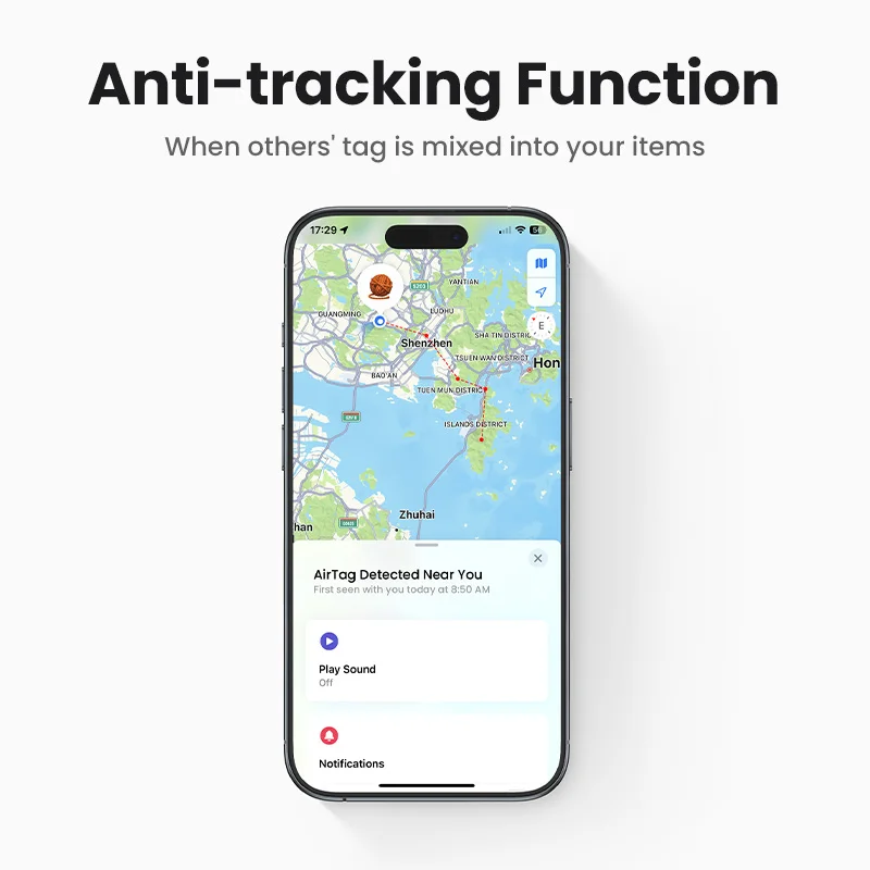 Imagem -03 - Ugreen-smart Tag Finder com Bluetooth Tracker Ios Phone Finder a Apple Encontrar Minha Chave Fone de Ouvido Bagagem Ios Smart Track Link