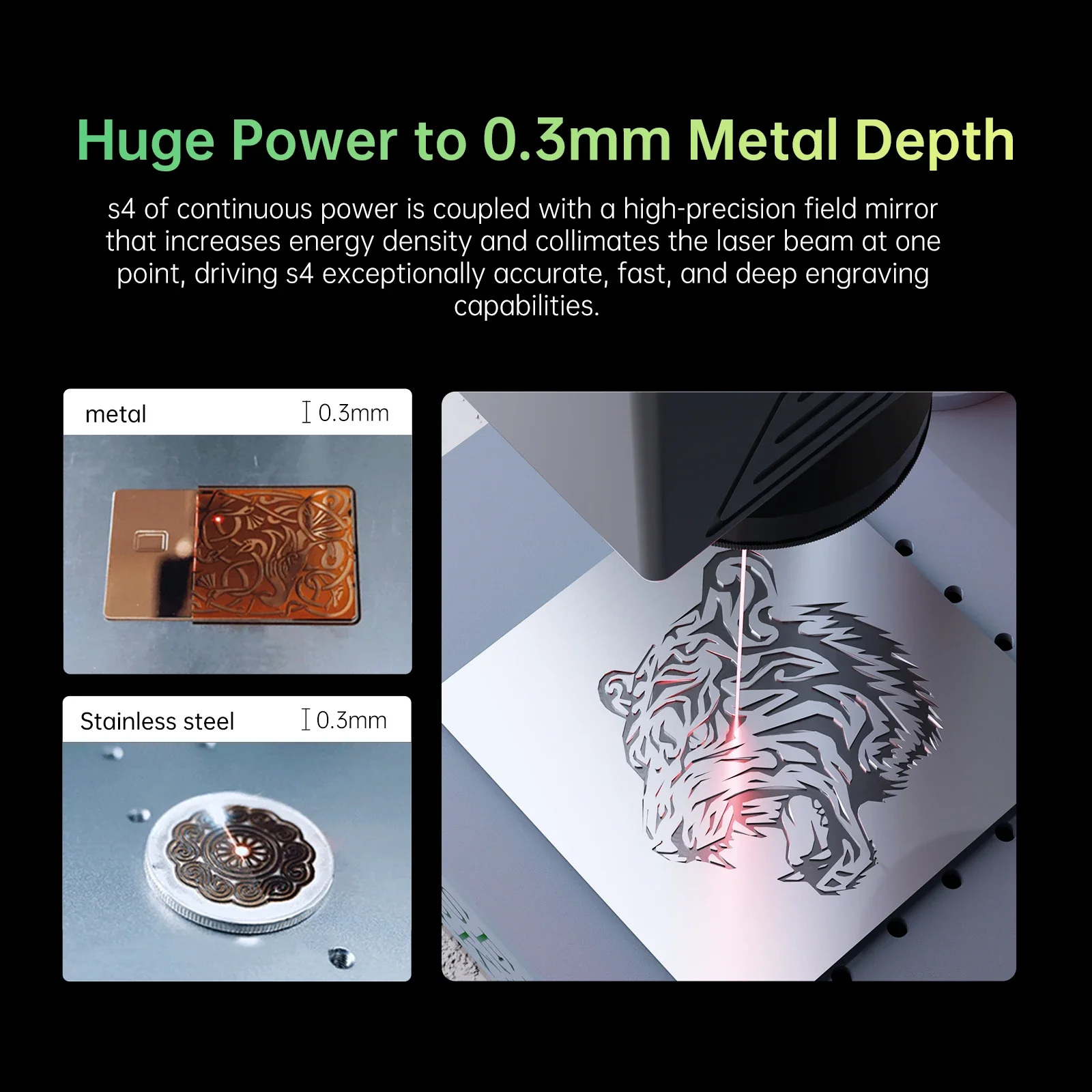 DAJA 30W S4 Fiber Laser Marking Machine High Power Industrial Portable Engraver for Engraving All Metal Jewelry Plastic Leather