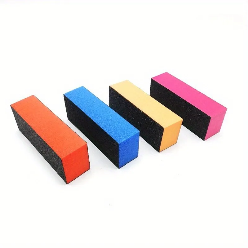 10 PCS Professional Nail Files Black Sandpaper Block High Quality Colorful Sponge Nail Buffer Blok Files For Manicure Art
