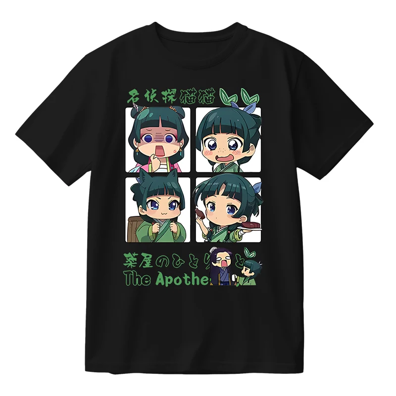 2024 Summer Anime The Apothecary Diaries Oversized T Shirt Women Men O-neck Short Sleeve Funny Tshirt Maomao Cosplay Graphic Tee