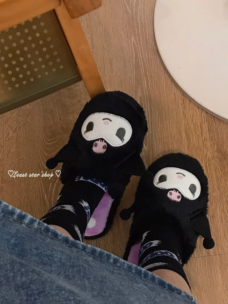 Lolita Warm Slipper Kuromi My Melody Home Cotton Shoes Cute Cinnamoroll Indoor Slipper Plush Slippers For Girl Autumn Winter