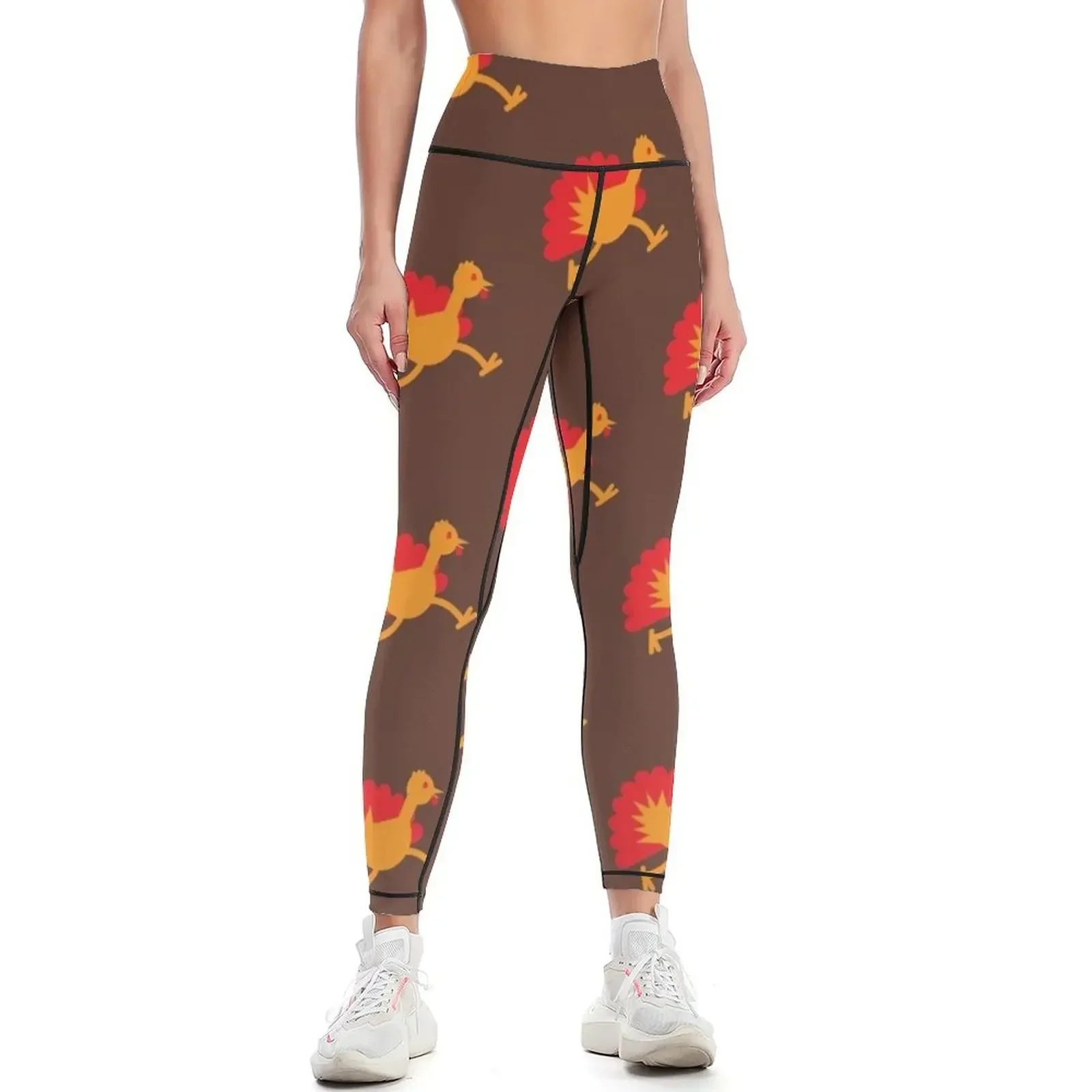 

Thanksgiving Turkey on the RUN! Leggings sport legging trousers Women's fitness sports for push up Womens Leggings