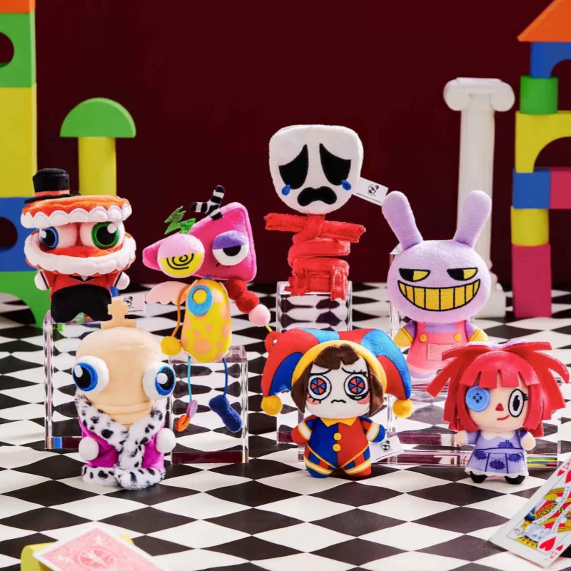 The Amazing Digital Circus Plush Doll Cute Soft Mini Stuffed Figure Toy Cartoon Anime Character Peripherals Collectible Decorati