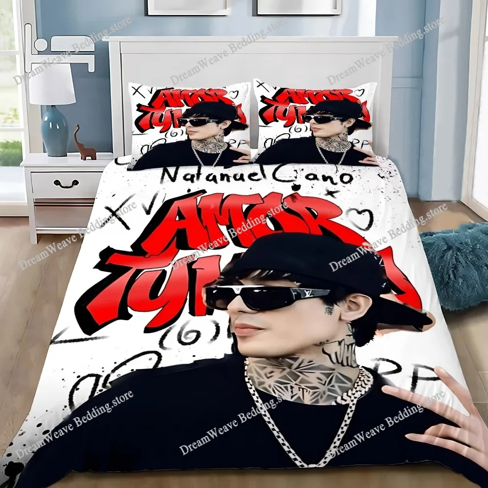 

Duvet Cover Pillowcase Bedding Set Rapper Natanaels Cano Adult BoyGirl Bedroom Decoration Children Gift Single Double Large Size