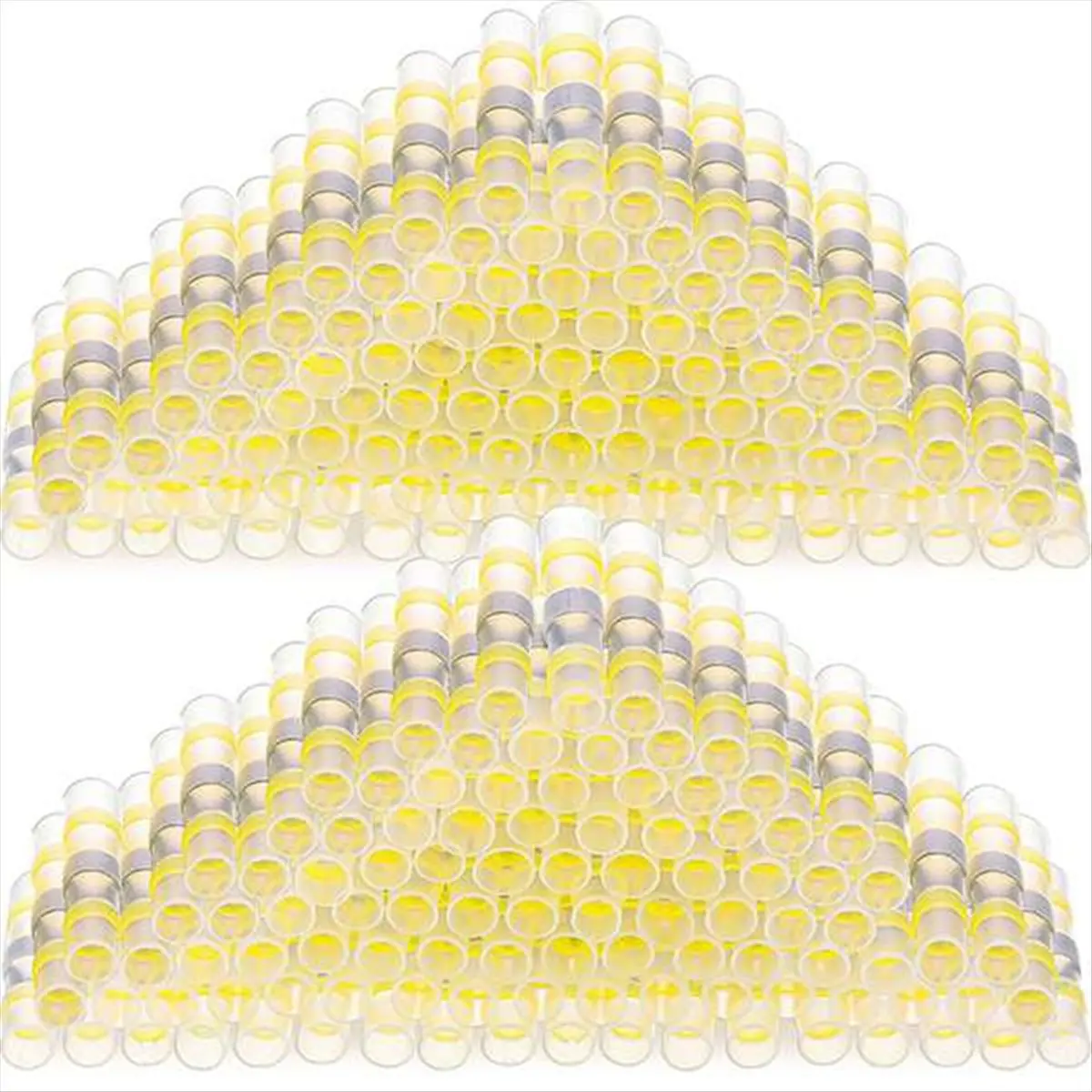 A60P 150Pcs 12-10 AWG Yellow Solder Seal Wire Connectors Solder Heat Shrink Waterproof Wire Connectors Electrical Terminals