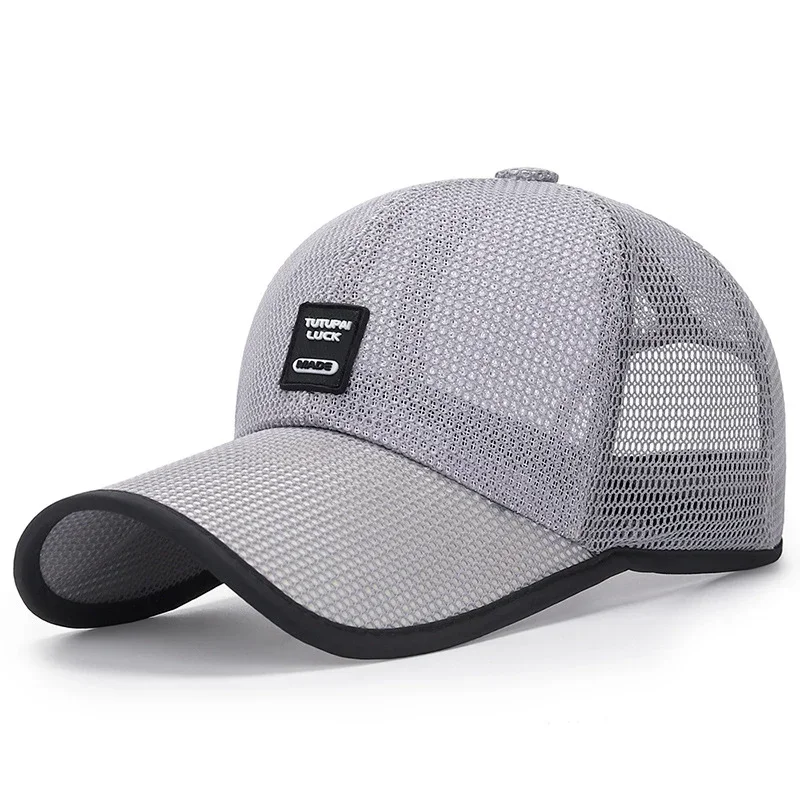 Outdoor Sunshade Mesh Cap Summer Mesh Breathable Outdoor Leisure Sports Fishing Sun Hat Regulowana czapka golfowa dla mężczyzn i kobiet