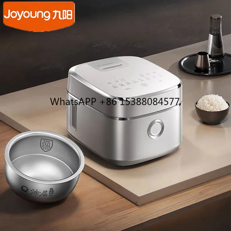 Joyoung Rice Cooker 4L Multifunctional Porridge Multigrain Rice Soup 1300W Fast Heating Cooker No Coated Stainless Steel Liner