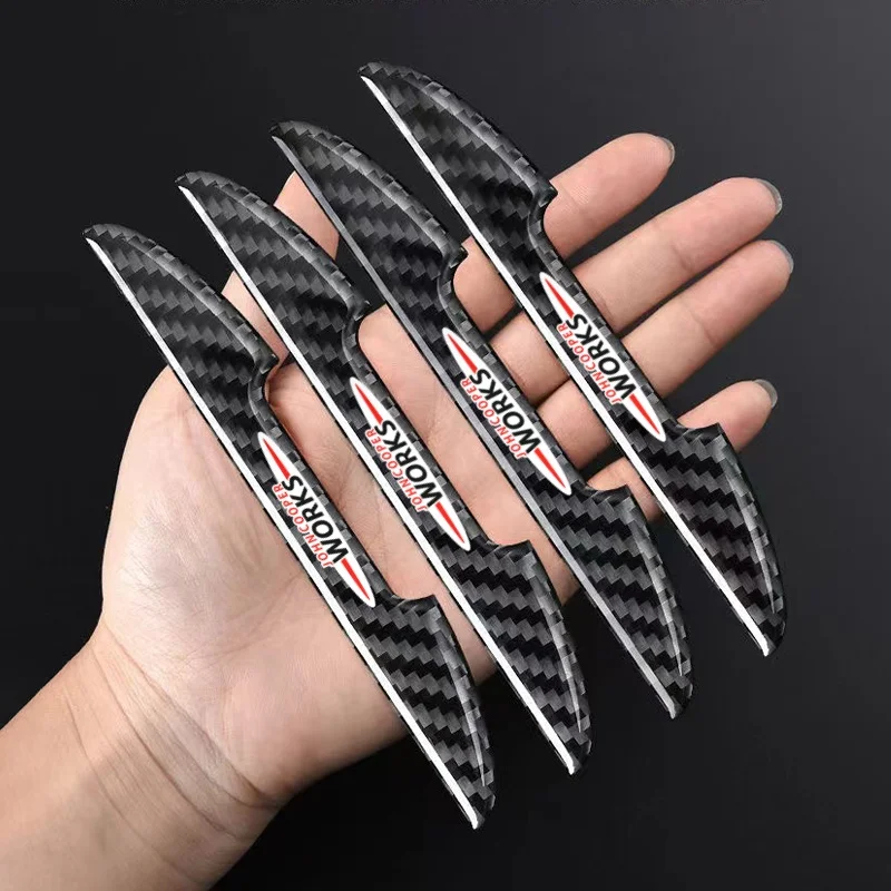 

4 шт., защитные наклейки на двери автомобиля, для Mini Cooper Works JCW R56 R57 R58 R59 R61 F54 F55 F56