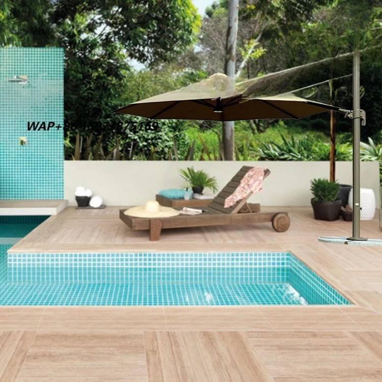 Bluwhale Roma Style Weather Resistant Big Size Aluminum Beach Swimming Pool Umbrella for Outdoor Garden and Patio