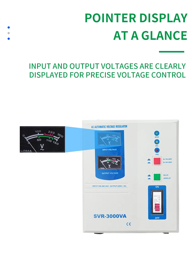 New 2KVA SVR Single Phase 220V Relay Electronic Stabilizer for Foam Cutting Machine High Performance Product - view 6