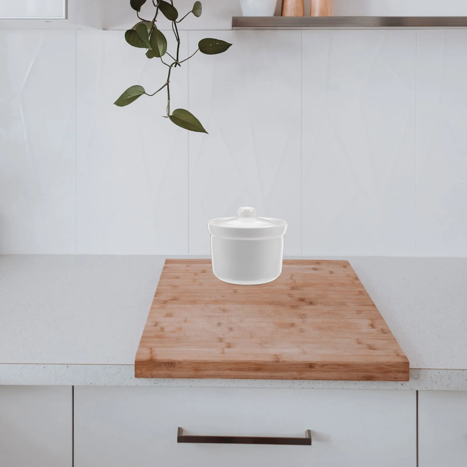 

Ceramic Stew Pot Soup Bowl with Lid Non-Slip Kitchen Tableware Home Kitchen Supply Porcelain Casserole Dish Practical