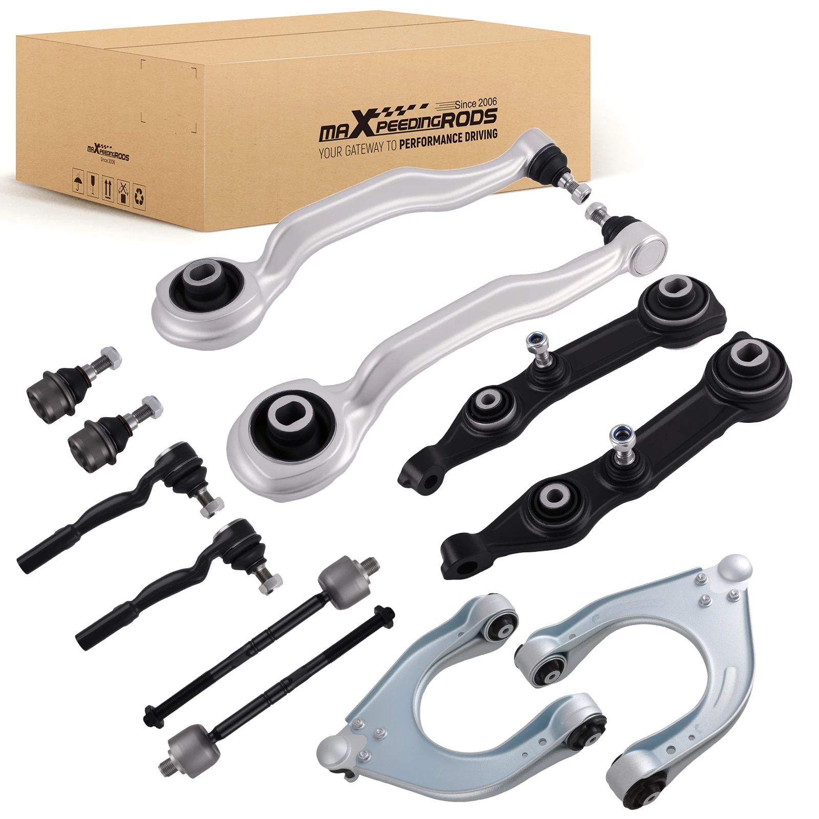 

Front Control Arms Tie Rods Ball Joints for Mercedes Benz C219 W211 2003-2009