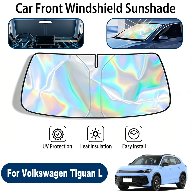 

Windshield Sun Shade For Volkswagen Tiguan L Foldable UV Reflective Front Window Sun Protection Cover Accessories