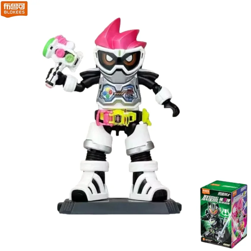 BLOKEES Bouwstenen Kamen Rider 3 Survival Game 3D Desktop Decoraties Dragon Riding Taili Kleine Deeltje Model Speelgoed Gift