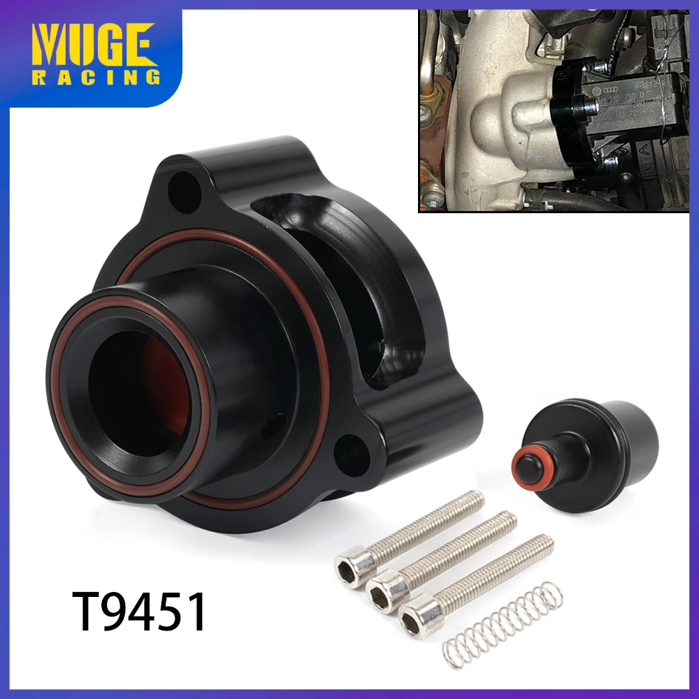 

MUGE-Aluminum T9451 Blow Off Valve VTA DV+ Blow Off Valve Adapter for Audi B8 1.8/2.0 TFSI 2007-2015 for VW Golf GTI MK6 2.0TSI