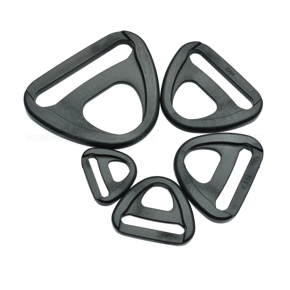 10pcs Webbing 20mm 25mm 32mm 38mm 50mm Plastic Adjuster with bar Swivel Clip D-Ring Loop Insert Buckle Backpack Straps