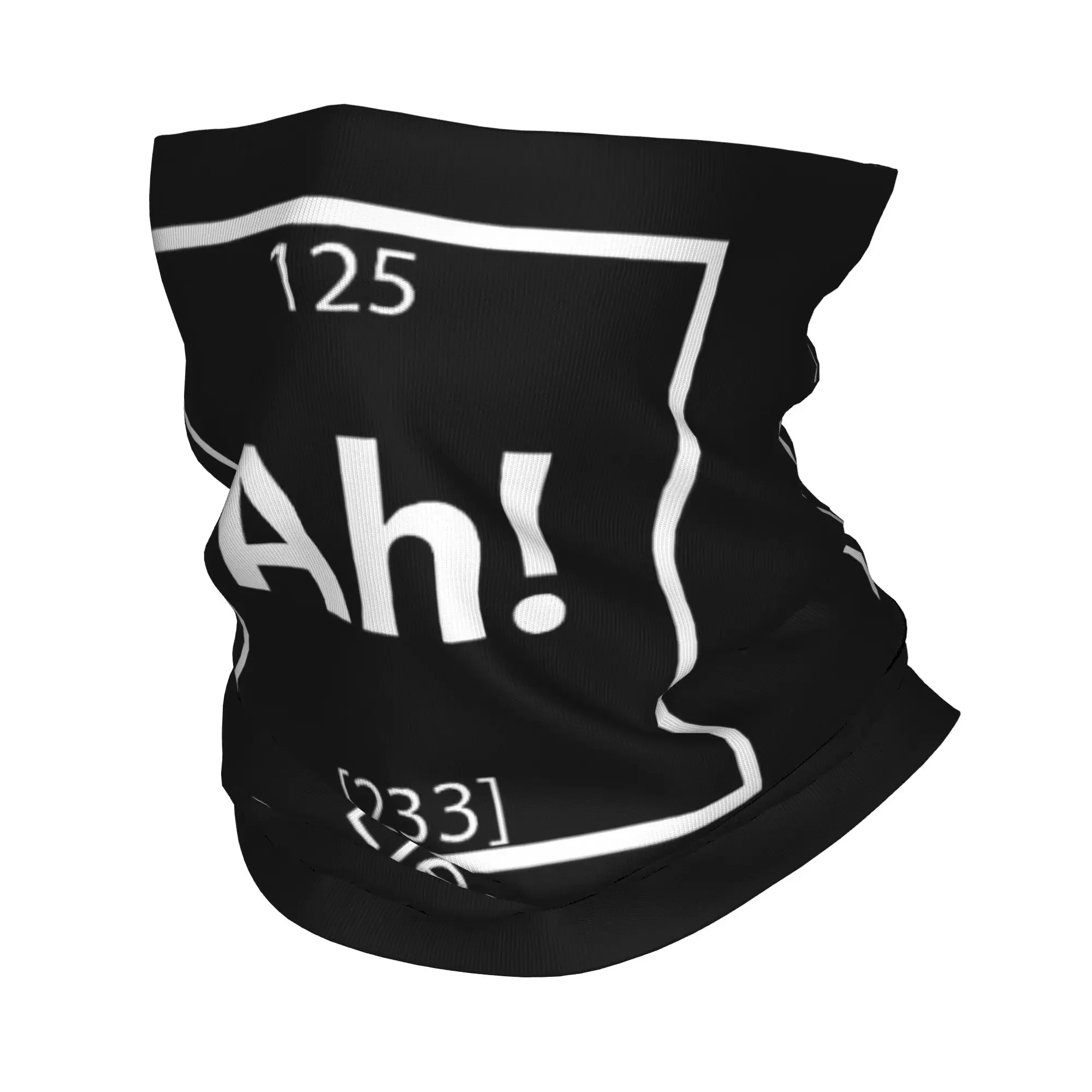 New Ah The Element of Surprise Bandana Neck Gaiter Print Funny Chemistry Science Balaclavas Magic Scarf Headwear Riding Unisex A