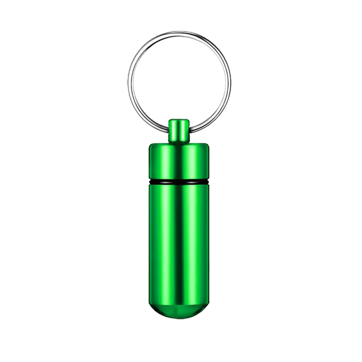 NONE 90 Stück Mini-Pillendose, Schlüsselanhänger, wasserdicht, Aluminium, Geocaching-Behälter, Rohr für Outdoor, Camping, Reisen 4