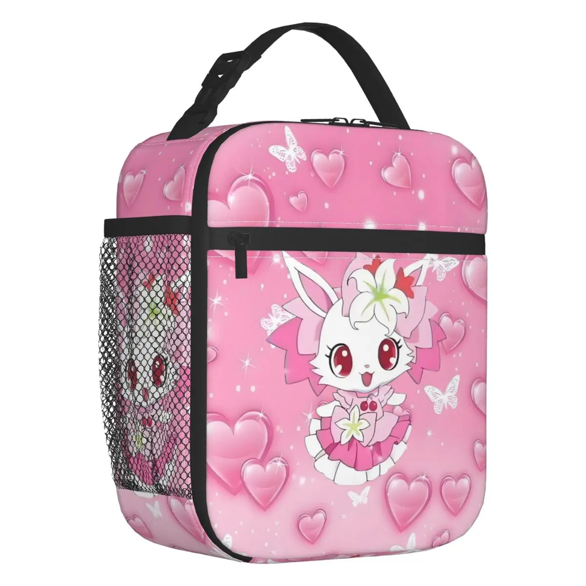 

Изолированная сумка-тоут для обеда в стиле аниме для женщин, многоразовый холодильник-холодильник с героями мультфильмов Kawaii, термобокс для еды, ланч-бокс для детей школьников