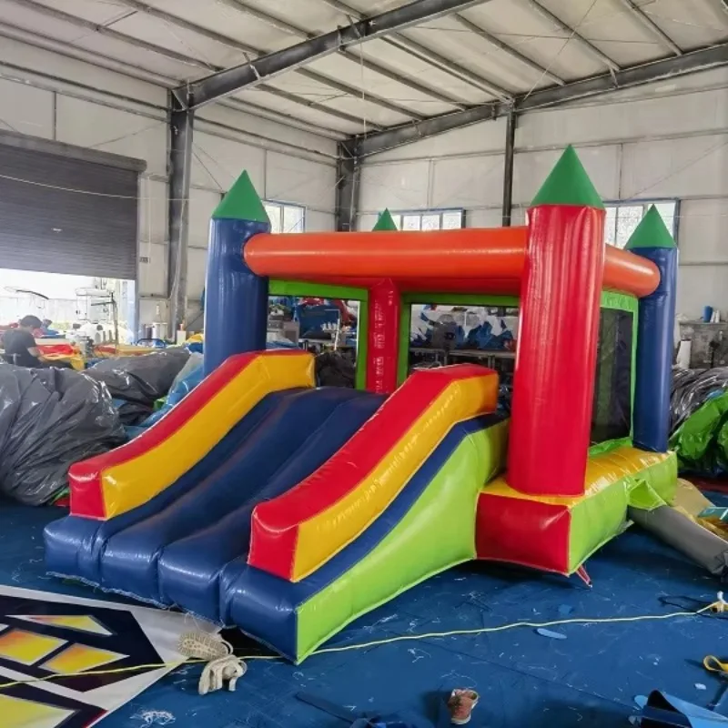 Cheap Price Small Jumping Castle With Slide 3x4m Popular Inflatable Game