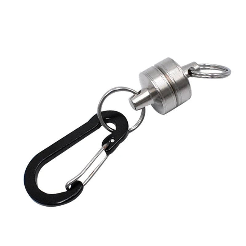 Fishing MRC Tool Release Holder Retractor with Coiled Lanyard Strong Quick Release Clip Net Holder