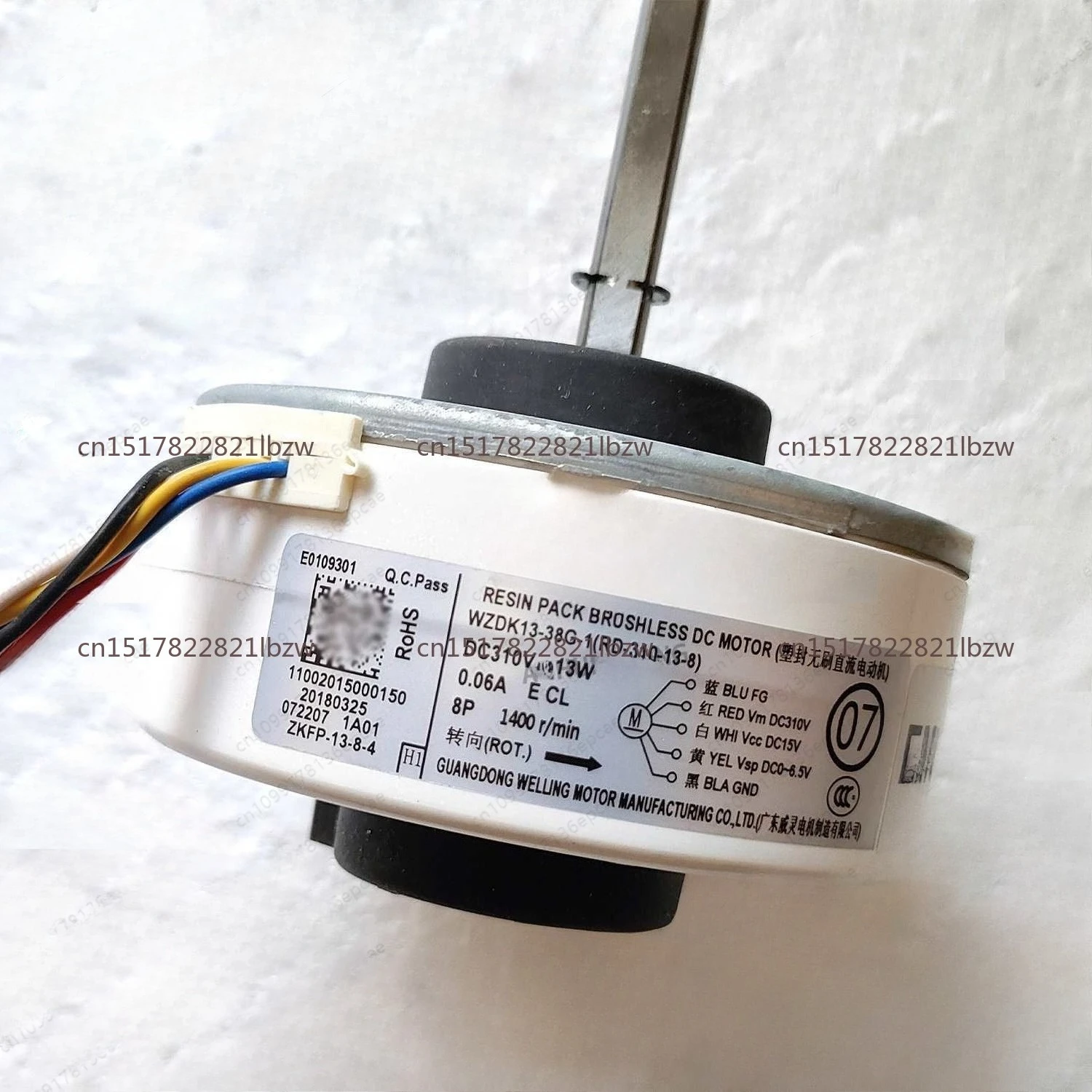 Frequency conversion air conditioner full DC brushless motor WK13-38G indoor unit PG fan DC310V