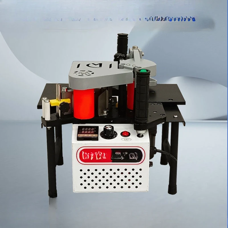 1200W Small Manual Edge Banding Machine Double Side Gluing Portable Edge Bander Woodworking Equipment 220V