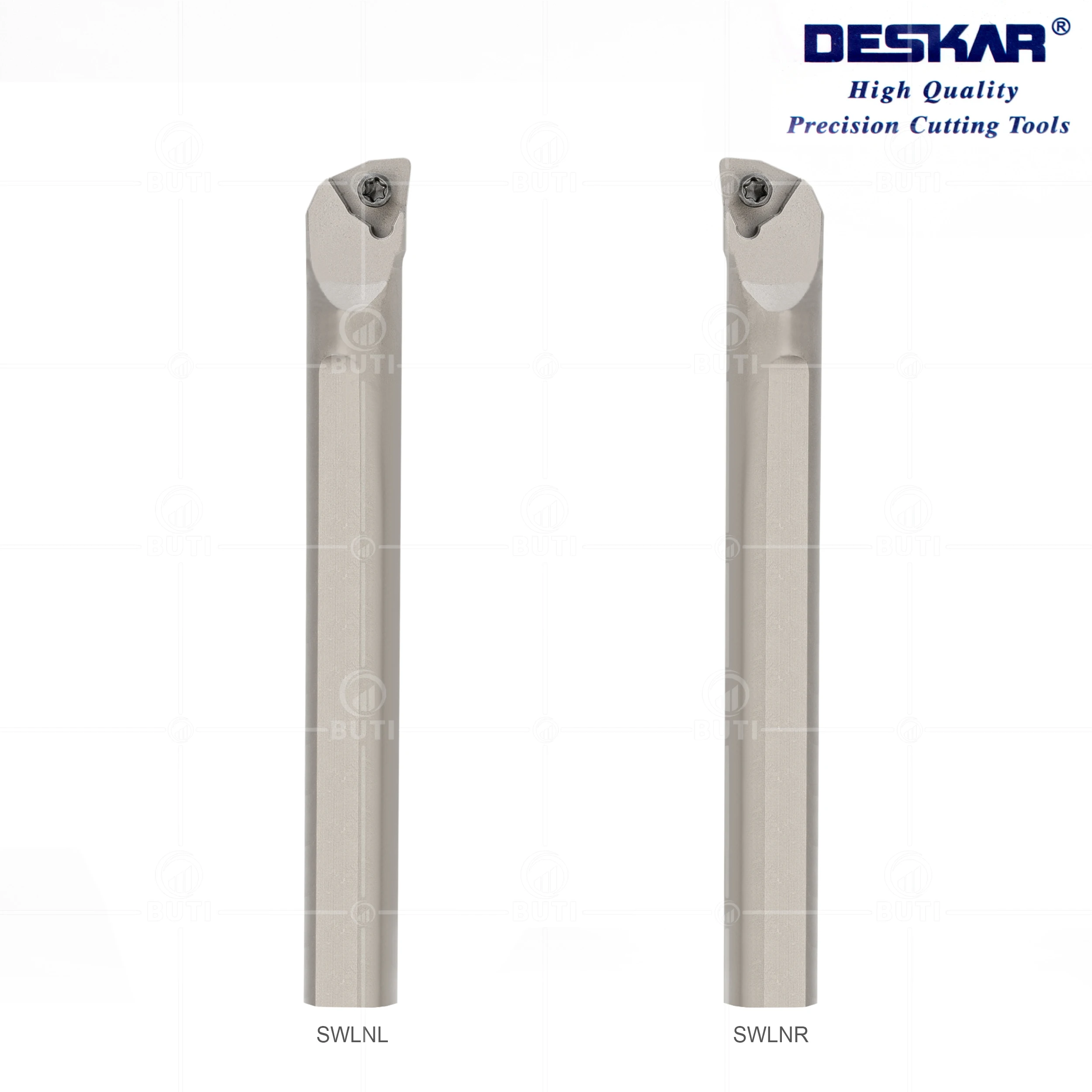 DESKAR-Torneamento Interno Boring Bar Usado para WNMG08 Carbide Inserções, Branco Suporte De Ferramentas, 100% Original, CNC, HSS, Torno De Metal, SWLNR, L