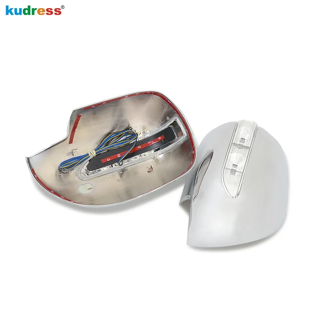 For Toyota 2700 FJ120 J 120 Prado 2003-2008 2009 Chrome Car Rearview Mirror Cover Trim Side Wing Mirrors Cap Overlay Accessories